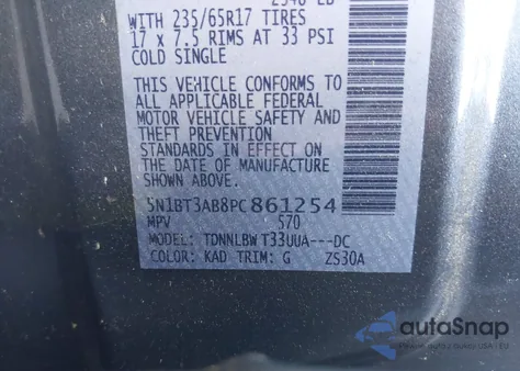 2023 Nissan Rogue S Intelligent Awd z USA, uszkodzony, nr VIN 5N1BT3AB8PC861254